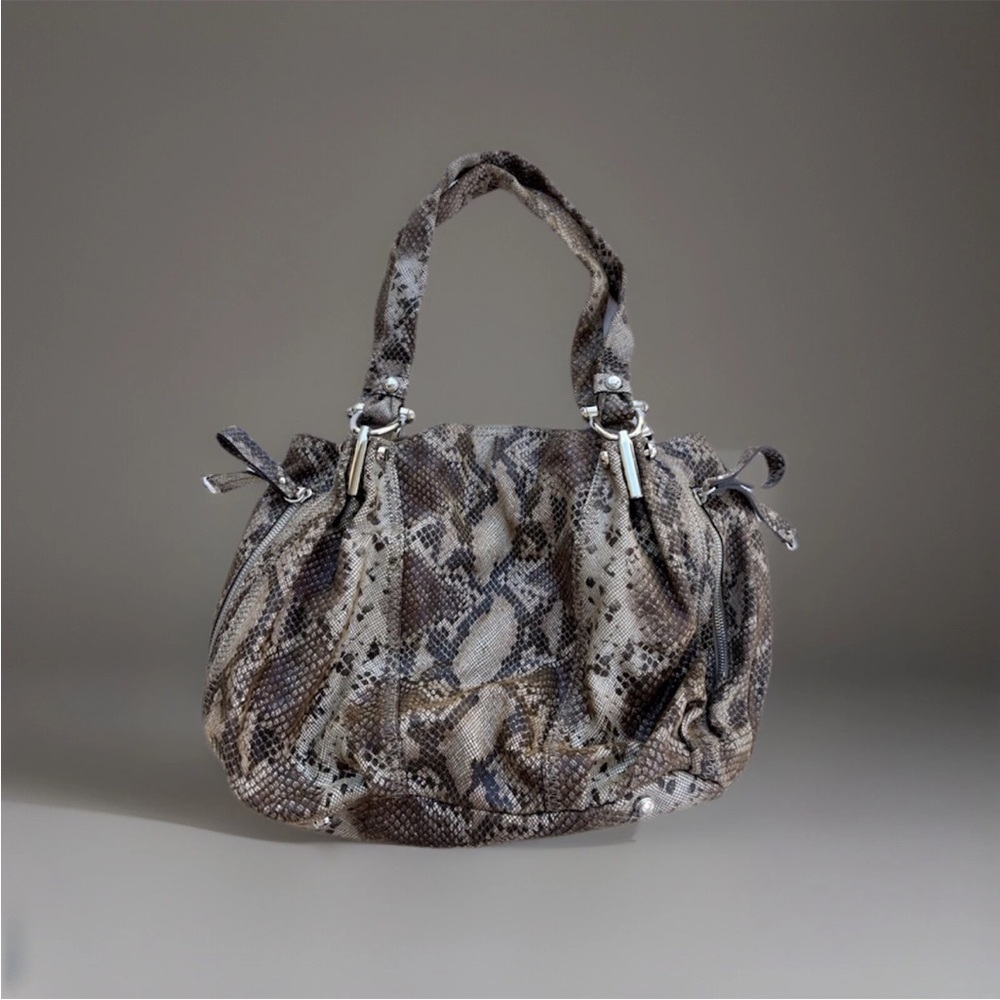 B. Makowsky Shoulder Bag Snakeskin Purse